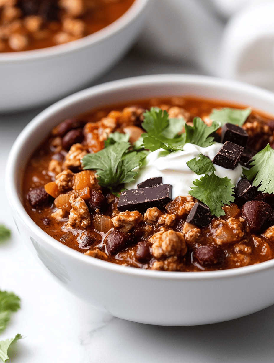 Unconventional Turkey Chili with a Twist