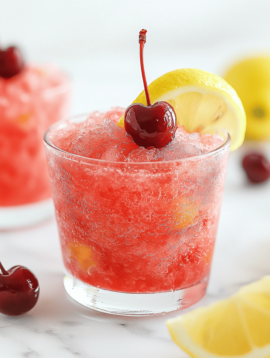 Chilling Cherry Slushie: A Summer’s Revival with a Twist