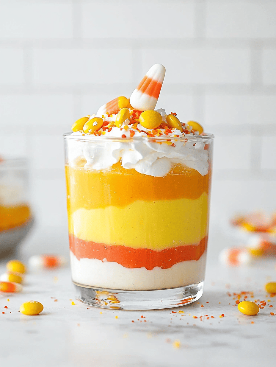 Halloween Candy Corn Parfaits: A Nostalgic Spectacle in Every Spoon