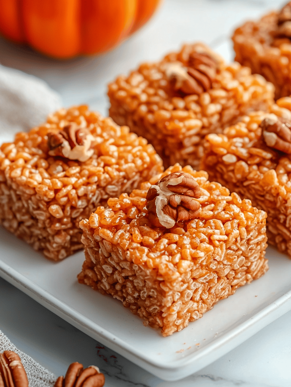 Spooky Sweetness: Halloween Pumpkin Rice Krispie Treats