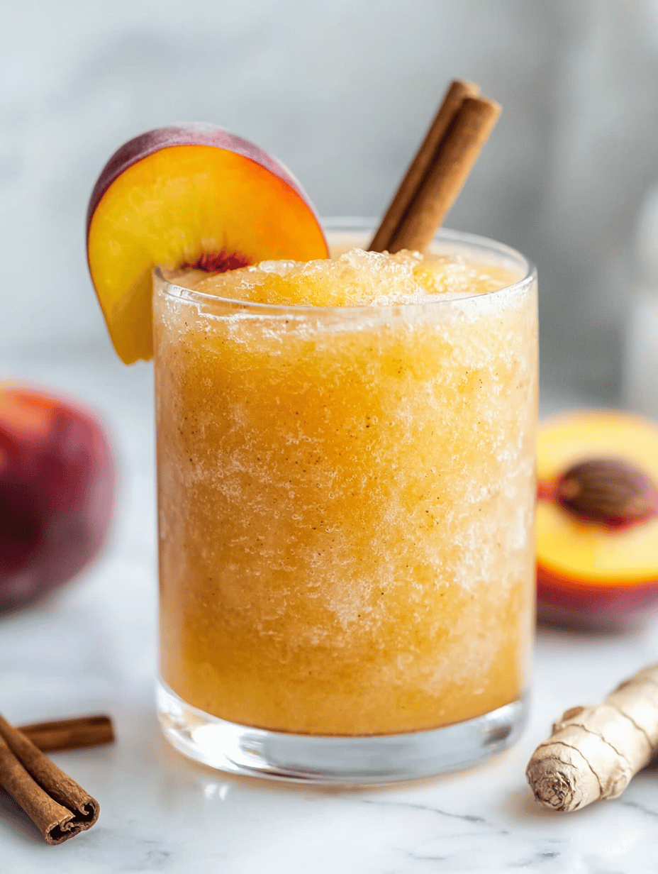 The Unexpected Charm of Spiced Peach Slushie